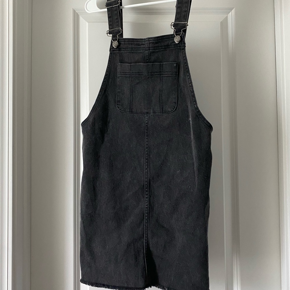 Black Overall Dress - Picture 1 of 3